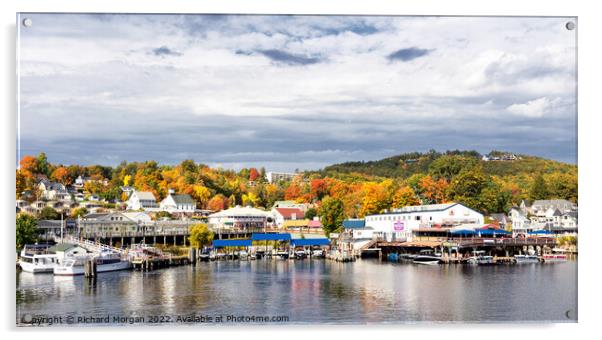 Wiers Beach, Lake Winnipesaukee Acrylic by Richard Morgan