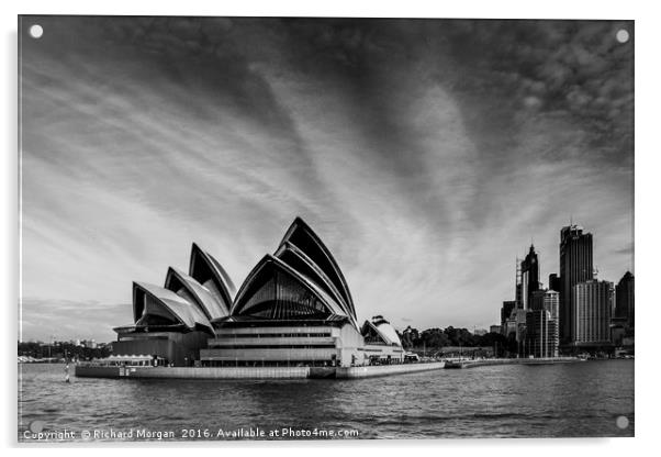 Sydney Opera House, Australia. Acrylic by Richard Morgan