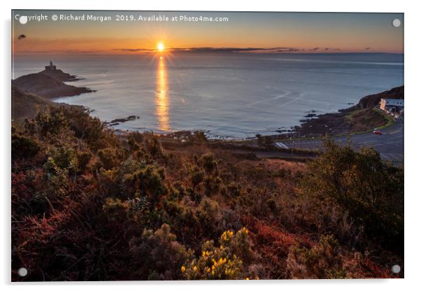 Bracelet Bay, Sunrise Acrylic by Richard Morgan