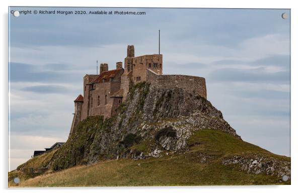 Lindisfarne Castle. Acrylic by Richard Morgan