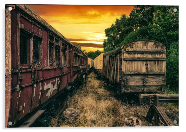 Telford Steam Railway Acrylic by simon alun hark