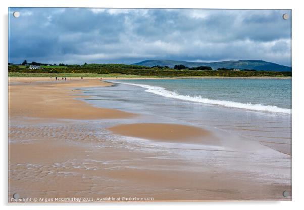 Dornoch beach in Sutherland, Scotland Acrylic by Angus McComiskey