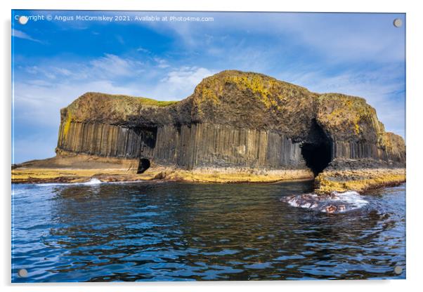 Entrance to Fingal’s Cave, Isle of Staffa Acrylic by Angus McComiskey