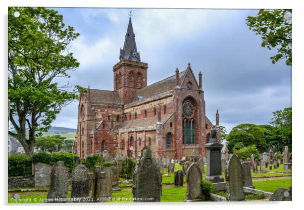 St Magnus Cathedral and Burial Ground, Kirkwall Acrylic by Angus McComiskey
