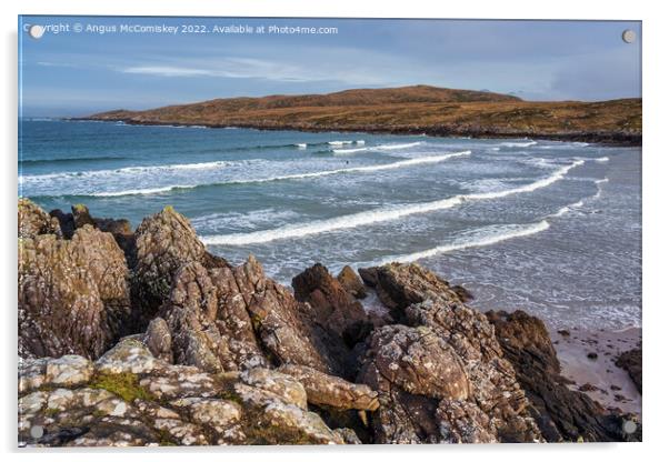 Achnahaird Bay on the Coigach Peninsula Scotland Acrylic by Angus McComiskey