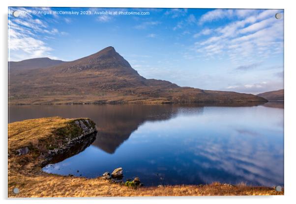 Sgorr Tuath and Loch Lurgainn Acrylic by Angus McComiskey