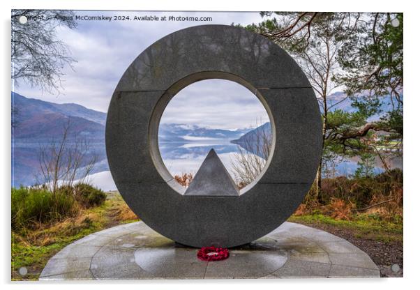 Loch Lomond National Park Memorial at Rowardennan Acrylic by Angus McComiskey