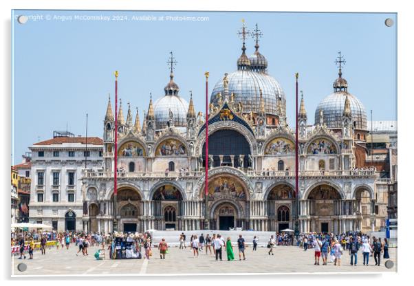 Saint Mark’s Basilica in Venice Acrylic by Angus McComiskey