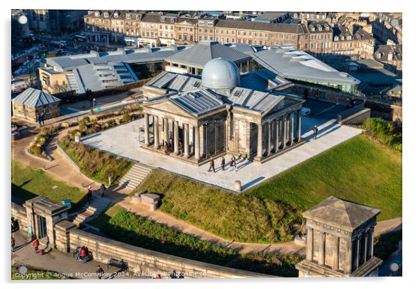 Collective Arts Centre on Calton Hill, Edinburgh Acrylic by Angus McComiskey