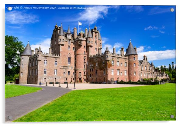 Glamis Castle, County of Angus, Scotland Acrylic by Angus McComiskey