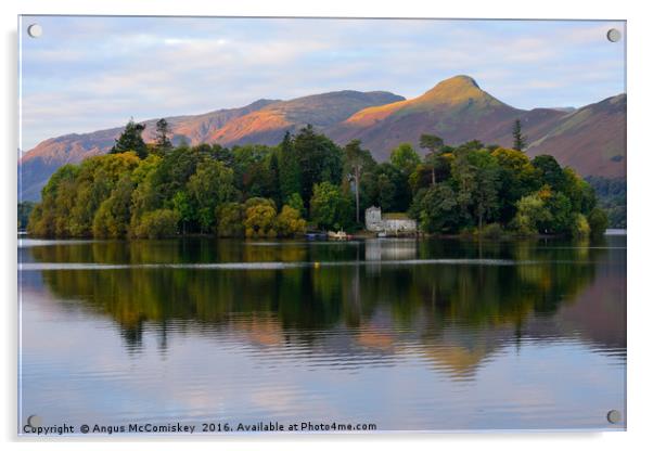 Derwent Isle at sunrise Acrylic by Angus McComiskey