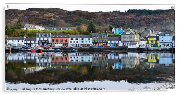 Scottish fishing village of Tarbert in Argyll Acrylic by Angus McComiskey