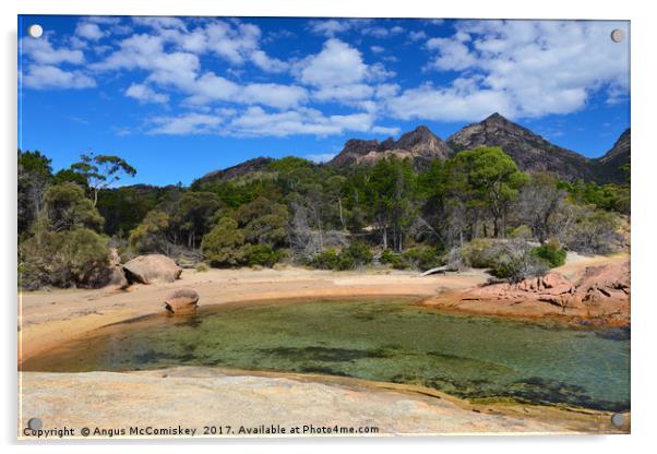 Honeymoon Bay, Freycinet National Park, Tasmania Acrylic by Angus McComiskey