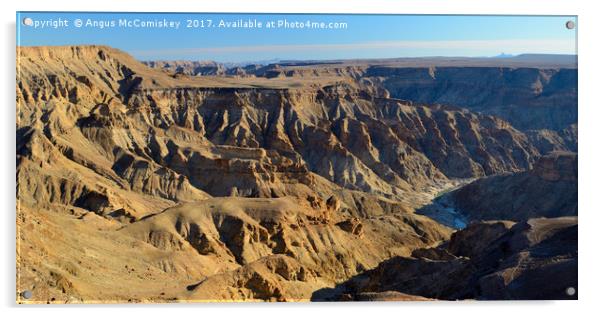 Fish River Canyon, Namibia Acrylic by Angus McComiskey