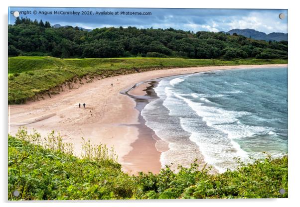 Gairloch Beach looking south Acrylic by Angus McComiskey