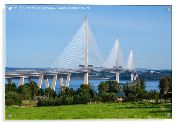 Queensferry Crossing Acrylic by Angus McComiskey