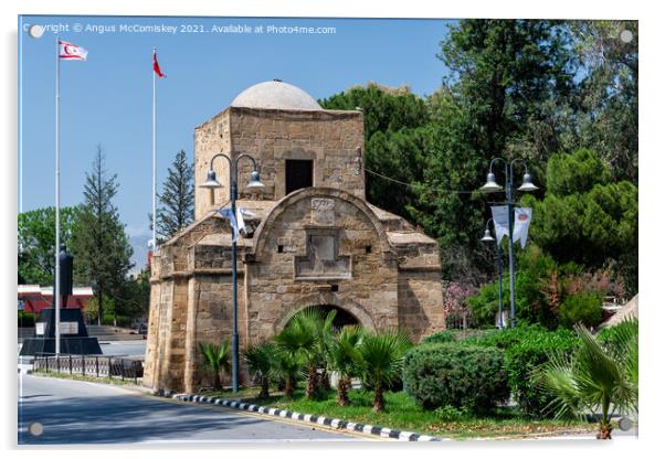 Kyrenia Gate in North Nicosia, Northern Cyprus Acrylic by Angus McComiskey