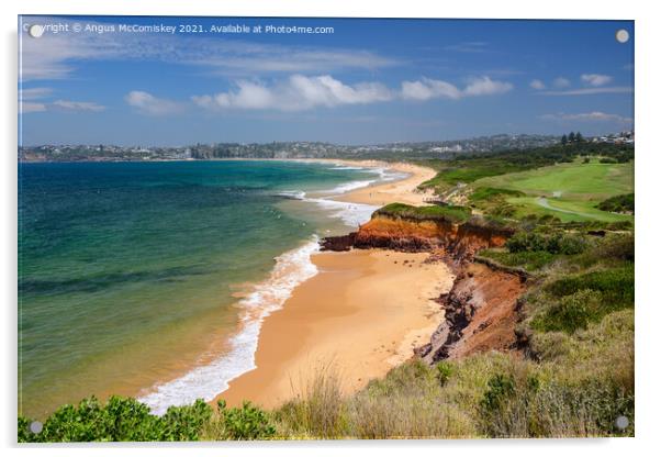 Long Reef Beach at Collaroy, Sydney Acrylic by Angus McComiskey