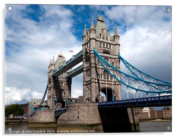 Tower Bridge, London Acrylic by Alan Crawford