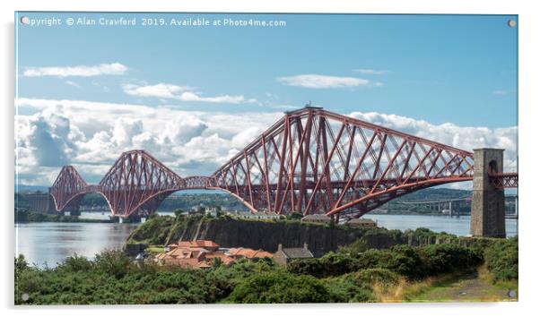 Forth Railway Bridge, Scotland Acrylic by Alan Crawford