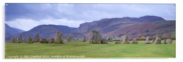 Castlerigg Stone Circle, Cumbria Acrylic by Alan Crawford