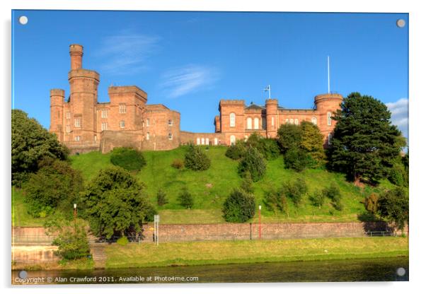 Inverness Castle, Scotland Acrylic by Alan Crawford
