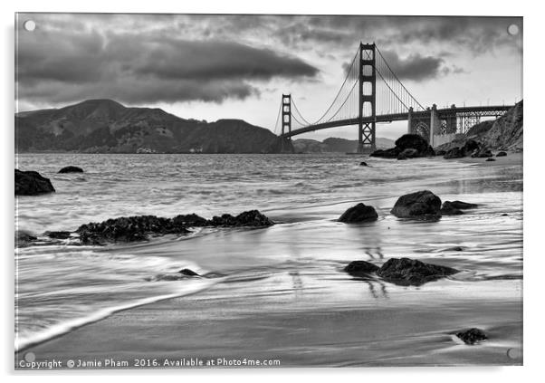 Beautiful view of the Golden Gate bridge from Mars Acrylic by Jamie Pham