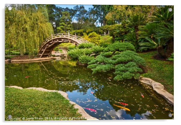 The beautifully renovated Japanese Gardens Acrylic by Jamie Pham