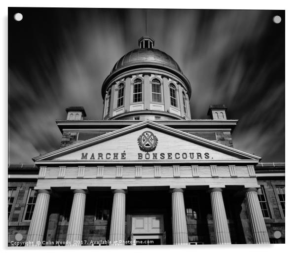 Marché Bonsecours in Montreal Acrylic by Colin Woods