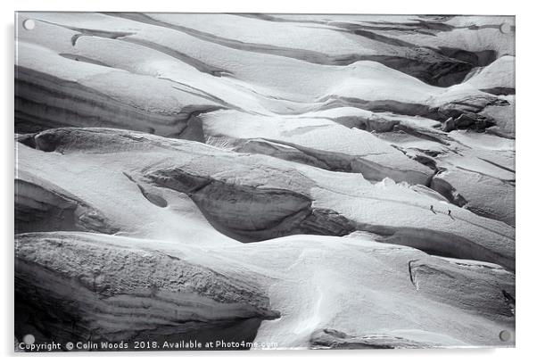 Glacier du Geant Acrylic by Colin Woods