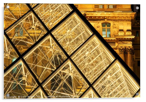 LE Louvre Paris Acrylic by Colin Woods