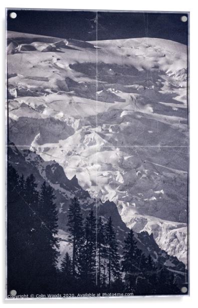 Mont Blanc de Tacul Acrylic by Colin Woods