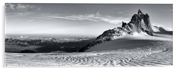 The Aiguille de midi in the French Alps Acrylic by Colin Woods