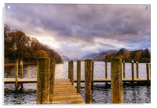 Derwent Water Acrylic by Colin Woods