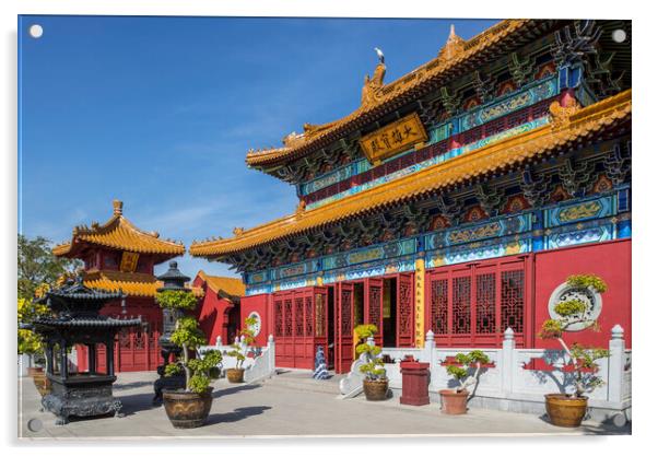 Chinese Buddhist Temple Acrylic by Arterra 