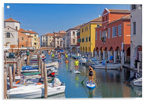Canal Vena at Chioggia, Italy Acrylic by Arterra 