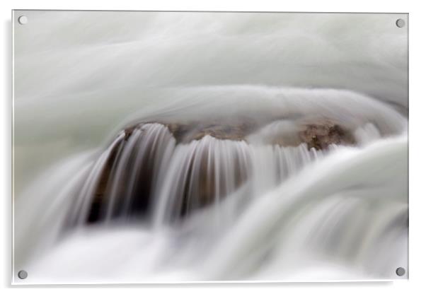 Boulder in Mountain Stream Acrylic by Arterra 