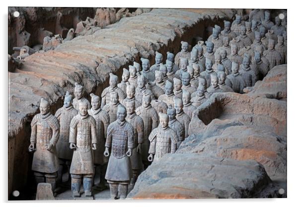 Terracotta Army, China Acrylic by Arterra 