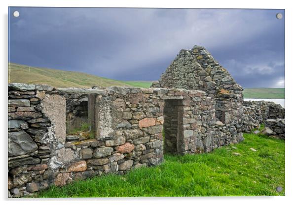 Ruined Croft in Shetland Acrylic by Arterra 