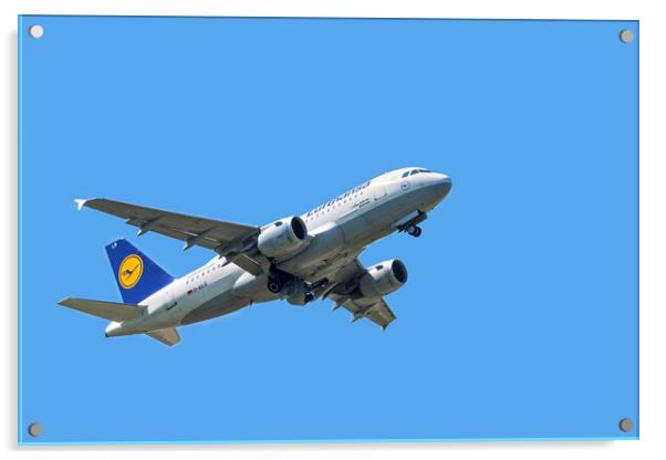 Lufthansa German Airlines Airbus A319-100 Acrylic by Arterra 
