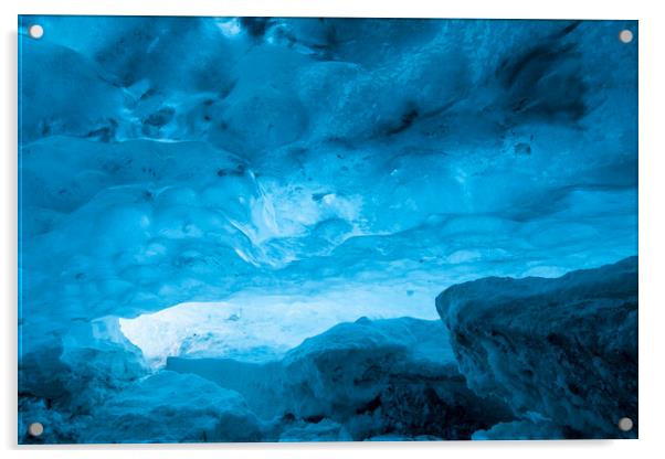 Blue Ice Cave, Iceland Acrylic by Arterra 