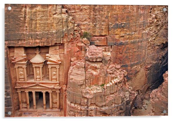 Al Khazneh in the Ancient City Petra, Jordan Acrylic by Arterra 