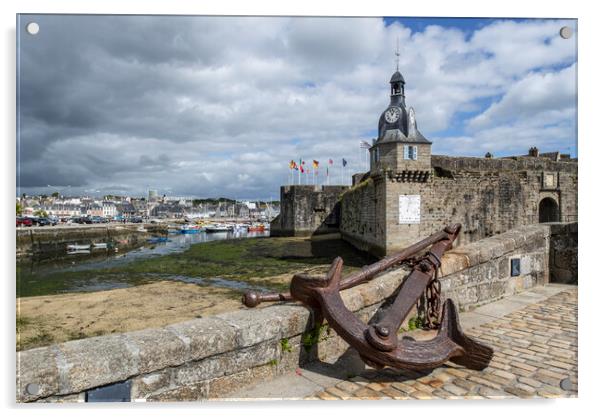 Ville Close at Concarneau in Finistère, Brittany, France Acrylic by Arterra 