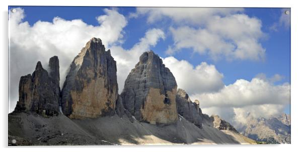 Tre Cime di Lavaredo / Drei Zinnen in the Dolomite Acrylic by Arterra 