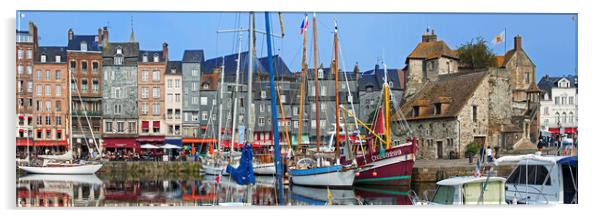 The Old Port at Honfleur, Normandy, France Acrylic by Arterra 