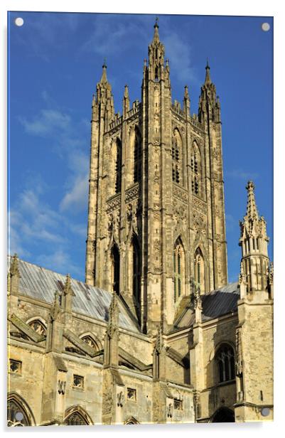 Bell Harry Tower of Canterbury Cathedral, Kent Acrylic by Arterra 