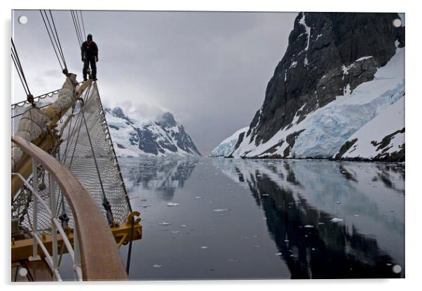 Sailing through the Lemaire Channel / Kodak Gap, Antarctica Acrylic by Arterra 