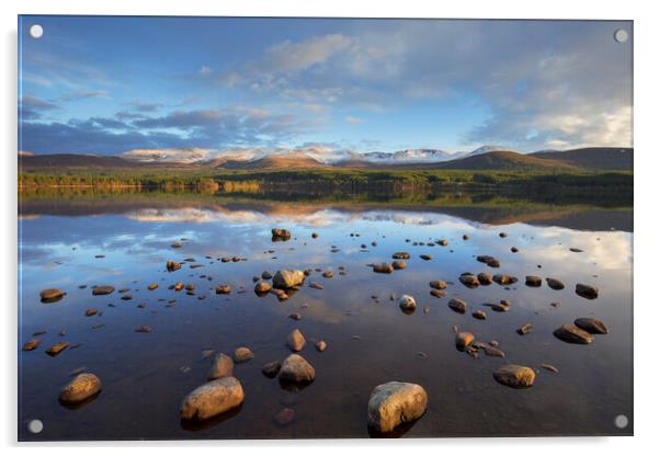 Loch Morlich and Cairngorm Mountains Acrylic by Arterra 