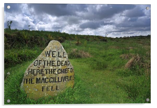 Well of the Dead, Culloden, Scotland Acrylic by Arterra 