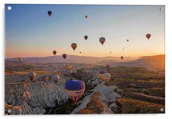 Ballooning in Cappadocia, Turkey Acrylic by Arterra 